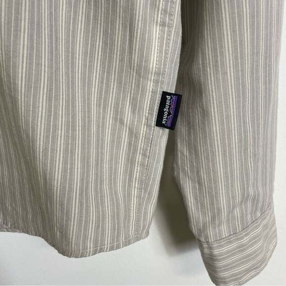 Patagonia Button Down Striped Long Sleeve Shirt Size S - Picture 4 of 13